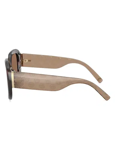 Tory Burch Women's 54MM Square Sunglasses - Dark Brown Tort | Thumbnail 3