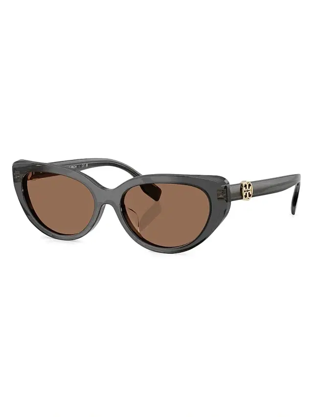 Tory Burch Women's 55MM Cat-Eye Sunglasses - Black Brown