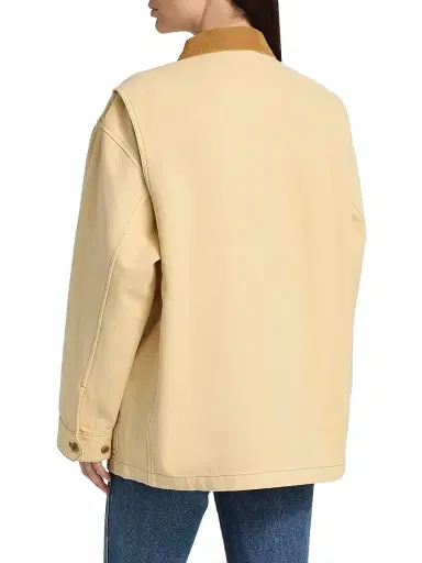 DÔEN Women's Pascale Contrast Collar Jacket - Straw - Size XS | Thumbnail 5 DÔEN Women's Pascale Contrast Collar Jacket - Straw - Size XS | Thumbnail 5