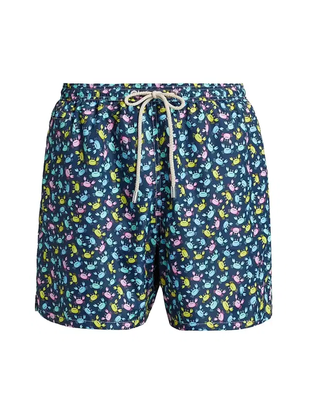 Men's Lighting Micro Fantasy Swim Trunks - Crabby Multi
