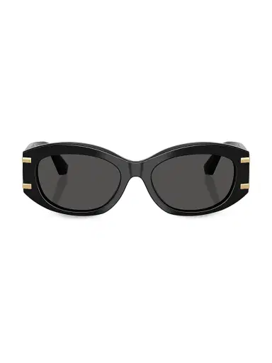 Dolce & Gabbana Women's 55MM Oval Sunglasses - Black | Thumbnail 2 Dolce & Gabbana Women's 55MM Oval Sunglasses - Black | Thumbnail 2