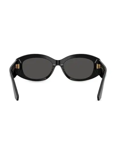 Dolce & Gabbana Women's 55MM Oval Sunglasses - Black | Thumbnail 4 Dolce & Gabbana Women's 55MM Oval Sunglasses - Black | Thumbnail 4