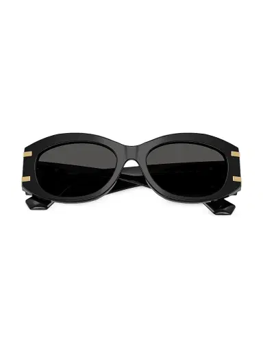 Dolce & Gabbana Women's 55MM Oval Sunglasses - Black | Thumbnail 5 Dolce & Gabbana Women's 55MM Oval Sunglasses - Black | Thumbnail 5