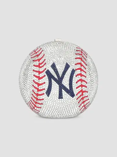 Judith Leiber Couture Women's New York Yankees Embellished Baseball Round Clutch | Thumbnail 5 Judith Leiber Couture Women's New York Yankees Embellished Baseball Round Clutch | Thumbnail 5