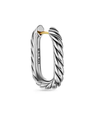 David Yurman Women's Madison Cable Hoop Earrings in Sterling Silver, 24.3MM - Silver | Thumbnail 5 David Yurman Women's Madison Cable Hoop Earrings in Sterling Silver, 24.3MM - Silver | Thumbnail 5