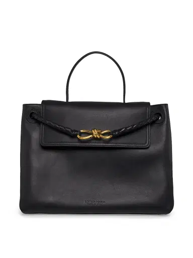 Bottega Veneta Women's Ciao Ciao Medium Leather Top Handle Bag - Nocturnal Muse Brass | Thumbnail 1 Bottega Veneta Women's Ciao Ciao Medium Leather Top Handle Bag - Nocturnal Muse Brass | Thumbnail 1