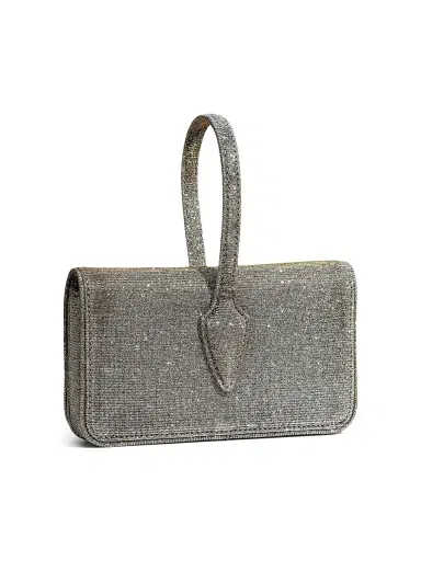 ALEXIS BITTAR Women's Lace-Up Wristlet - Disco Gold | Thumbnail 4 ALEXIS BITTAR Women's Lace-Up Wristlet - Disco Gold | Thumbnail 4