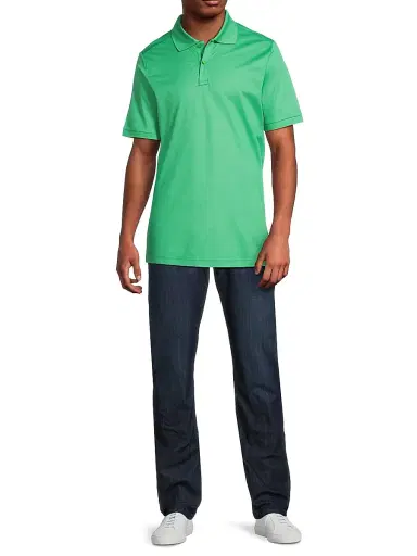 Eton Men's Cotton Piqué Polo Shirt - Green - Size XXL | Thumbnail 2