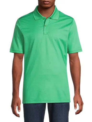 Eton Men's Cotton Piqué Polo Shirt - Green - Size XXL | Thumbnail 3