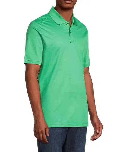 Eton Men's Cotton Piqué Polo Shirt - Green - Size XXL | Thumbnail 4