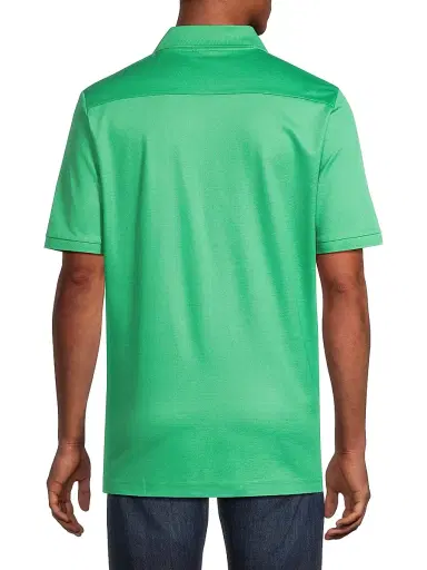 Eton Men's Cotton Piqué Polo Shirt - Green - Size XXL | Thumbnail 5