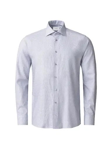 Eton Men's Slim-Fit Semi Solid Button-Front Shirt - Purple - Size 17.5 | Thumbnail 1
