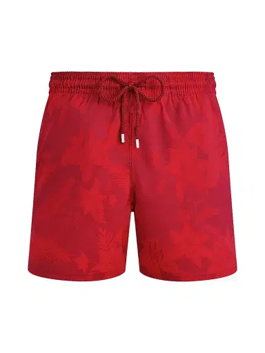 Vilebrequin Men's Flower Power Stretch Swim Shorts - Lipstick - Size XXL | Thumbnail 1 Vilebrequin Men's Flower Power Stretch Swim Shorts - Lipstick - Size XXL | Thumbnail 1