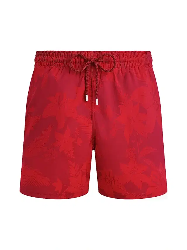 Vilebrequin Men's Flower Power Stretch Swim Shorts - Lipstick