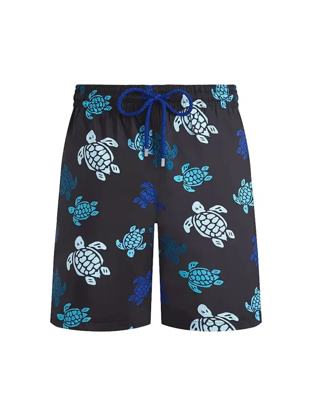 Men's Tortues Multicolores Light 8'' Swim Shorts - Noir
