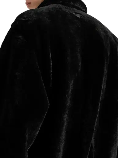 Prada Men's Shearling Bomber Jacket - Black | Thumbnail 5 Prada Men's Shearling Bomber Jacket - Black | Thumbnail 5