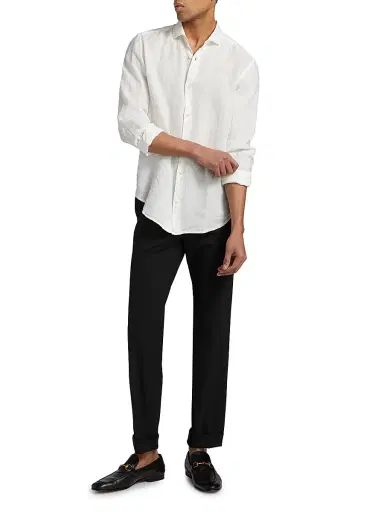 MC2 Saint Barth Men's Pamplona Linen Shirt | Thumbnail 2 MC2 Saint Barth Men's Pamplona Linen Shirt | Thumbnail 2