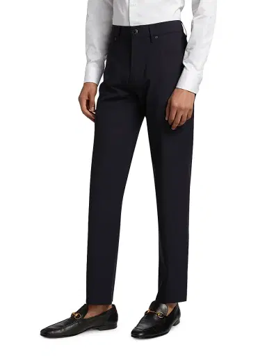 Emporio Armani Men's Techno 5-Pocket Pants - Navy Blue - Size 40 | Thumbnail 4 Emporio Armani Men's Techno 5-Pocket Pants - Navy Blue - Size 40 | Thumbnail 4