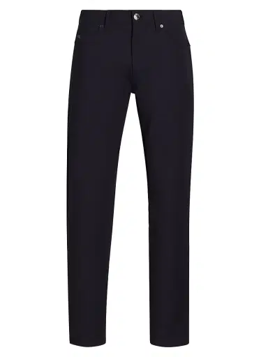 Emporio Armani Men's Techno 5-Pocket Pants - Navy Blue - Size 40 | Thumbnail 1 Emporio Armani Men's Techno 5-Pocket Pants - Navy Blue - Size 40 | Thumbnail 1