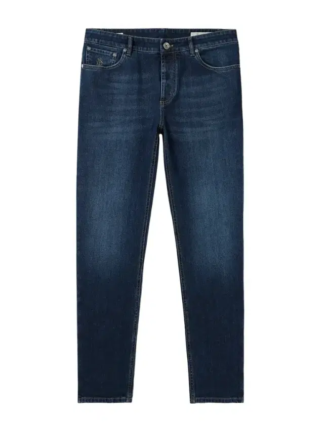 Slim-Fit Straight-Leg Logo-Embroidered Jeans - Men