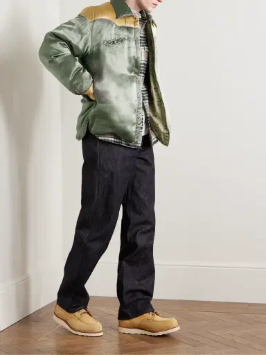 Visvim Panelled Padded Satin Down Jacket - Men | Thumbnail 2