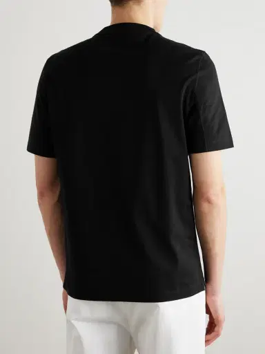 Brunello Cucinelli Logo-Print Cotton-Jersey T-Shirt - Men | Thumbnail 4
