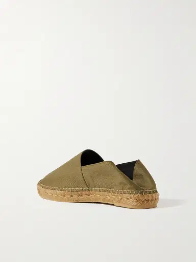 Saint Laurent Collapsible-Heel Logo-Embroidered Twill Espadrilles - Men | Thumbnail 3 Saint Laurent Collapsible-Heel Logo-Embroidered Twill Espadrilles - Men | Thumbnail 3