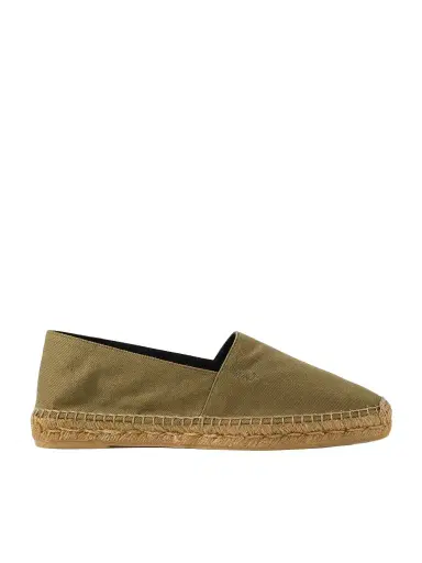 Saint Laurent Collapsible-Heel Logo-Embroidered Twill Espadrilles - Men | Thumbnail 1 Saint Laurent Collapsible-Heel Logo-Embroidered Twill Espadrilles - Men | Thumbnail 1