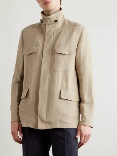 Loro Piana Linen and Silk-Blend Field Jacket - Men | Thumbnail 3 Loro Piana Linen and Silk-Blend Field Jacket - Men | Thumbnail 3