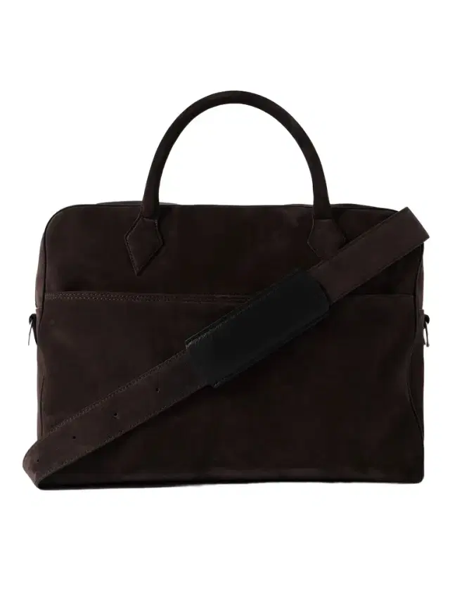 Métier Closer All Day Full-Grain Leather-Trimmed Suede Briefcase - Men