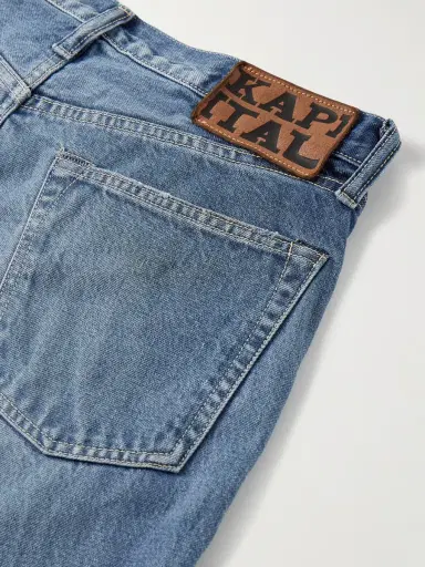 KAPITAL Monkey CISCO Straight-Leg Distressed Embroidered Jeans - Men | Thumbnail 5