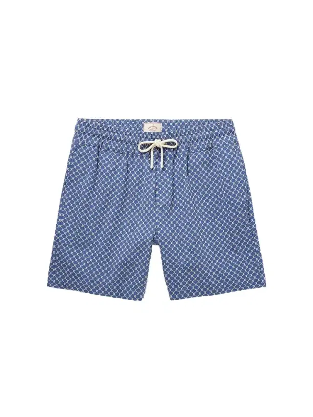 Portuguese Flannel Straight-Leg Organic Cotton-Blend Jacquard Drawstring Shorts - Men