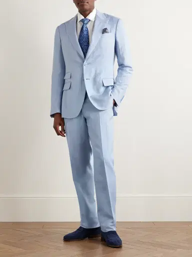 Ralph Lauren Purple Label Slim-Fit Silk and Linen-Blend Suit Jacket - Men | Thumbnail 2 Ralph Lauren Purple Label Slim-Fit Silk and Linen-Blend Suit Jacket - Men | Thumbnail 2