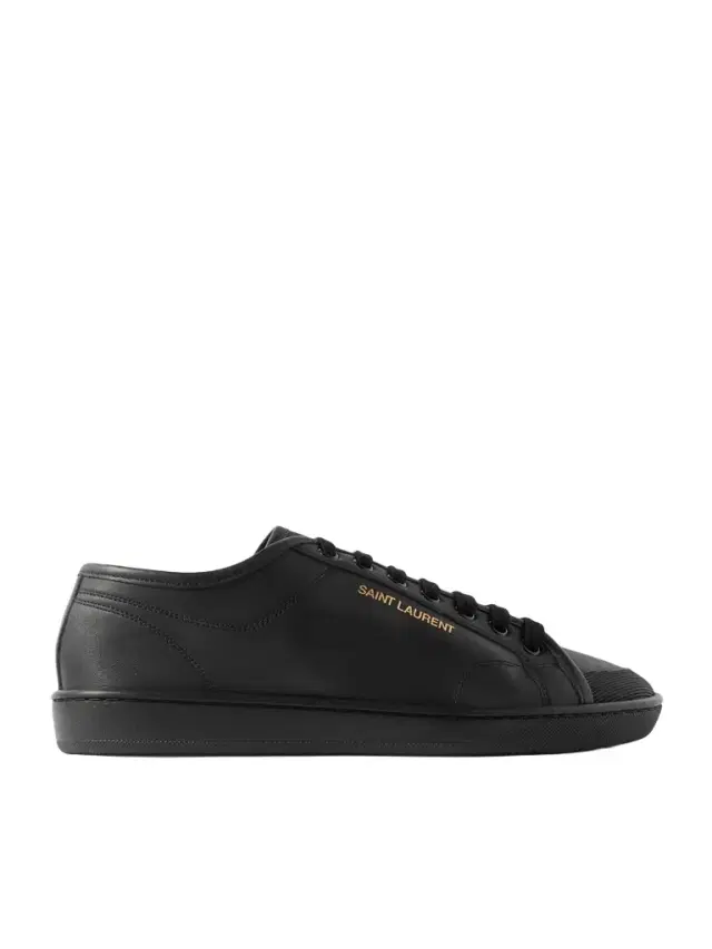 Gym Low Logo-Print Leather Sneakers - Men