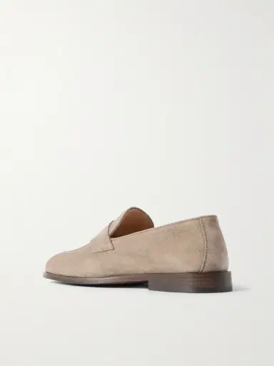 Brunello Cucinelli Flex Suede Penny Loafers - Men | Thumbnail 4 Brunello Cucinelli Flex Suede Penny Loafers - Men | Thumbnail 4