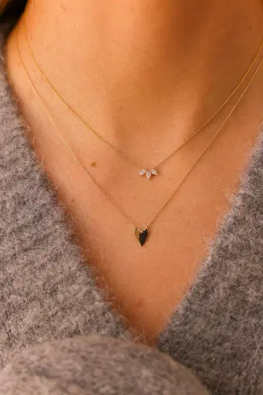 DANA REBECCA DESIGNS Taylor Elaine Trio Pear Necklace | Thumbnail 2 DANA REBECCA DESIGNS Taylor Elaine Trio Pear Necklace | Thumbnail 2