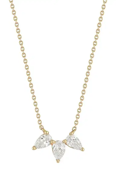 DANA REBECCA DESIGNS Taylor Elaine Trio Pear Necklace | Thumbnail 1 DANA REBECCA DESIGNS Taylor Elaine Trio Pear Necklace | Thumbnail 1