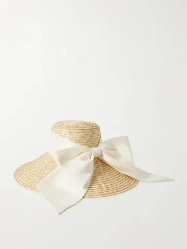 Eugenia Kim Mirabel Grosgrain-trimmed Straw Sunhat | Thumbnail 3