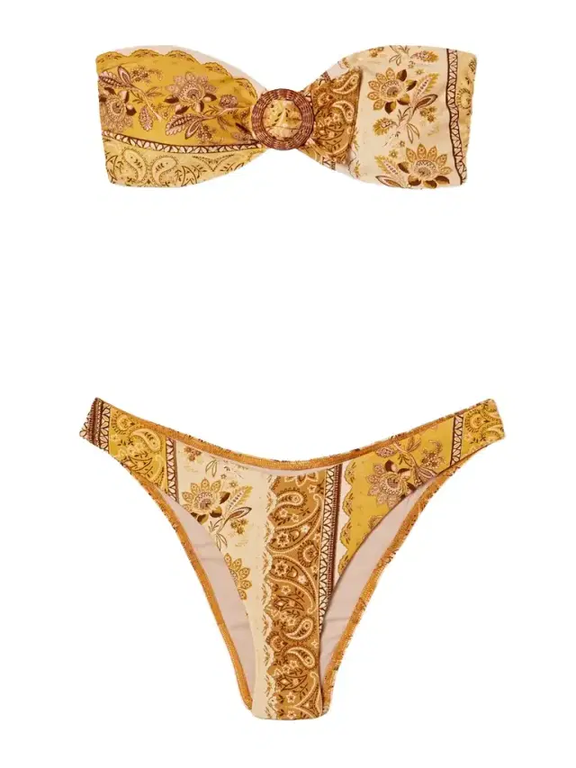 Lucky Printed Bandeau Bikini