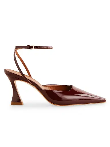 Reformation Women's Natasha 75MM Patent Leather Pumps | Thumbnail 1