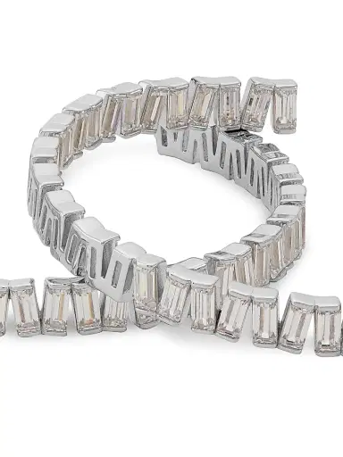Adriana Orsini Women's Revelry Sterling Silver & Cubic Zirconia Inside-Out Hoop Earrings - Silver | Thumbnail 4 Adriana Orsini Women's Revelry Sterling Silver & Cubic Zirconia Inside-Out Hoop Earrings - Silver | Thumbnail 4