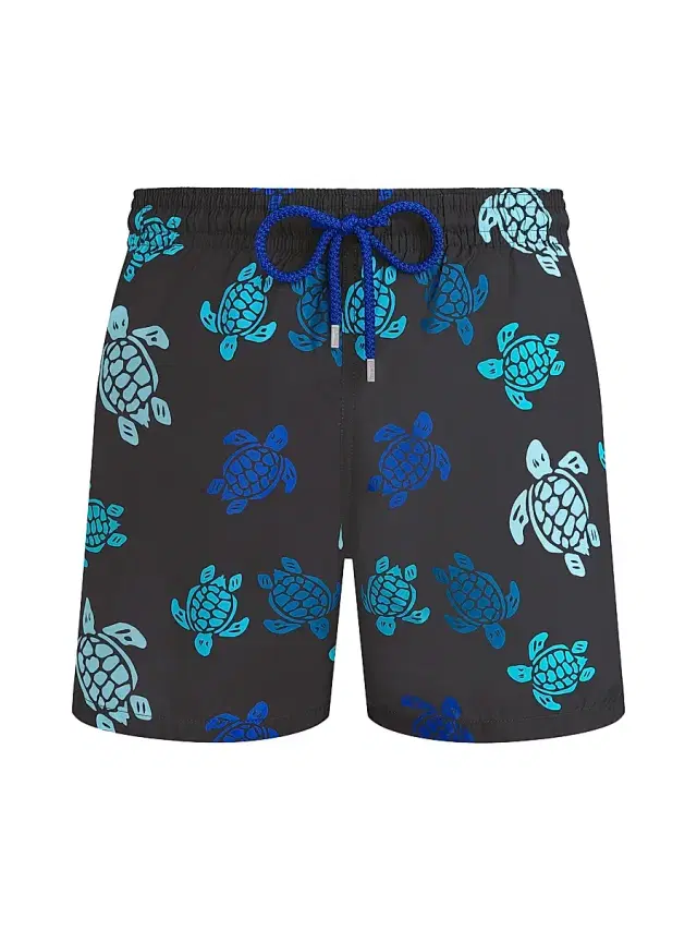 Men's Tortues Multicolores Light 5.5'' Swim Shorts - Noir