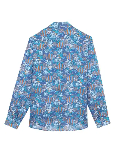 Vilebrequin Men's Fishy Vibes Shirt - Marrakech - Size XXL | Thumbnail 3