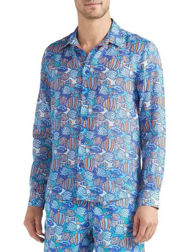 Vilebrequin Men's Fishy Vibes Shirt - Marrakech - Size XXL | Thumbnail 4