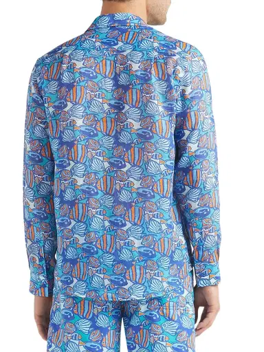 Vilebrequin Men's Fishy Vibes Shirt - Marrakech - Size XXL | Thumbnail 5