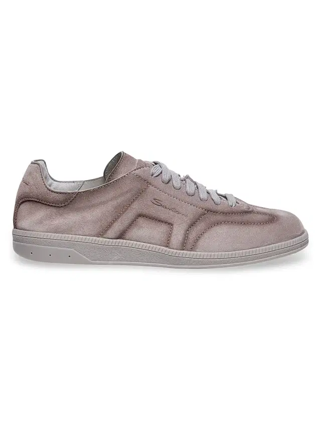 Santoni Men's Oly Leather Low-Top Sneakers - Beige