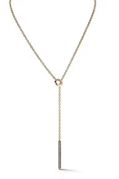 WALTERS FAITH Champagne Diamond Bar Grant Necklace | Thumbnail 1