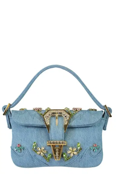 GEDEBE Mini Habibi Bag - Denim | Thumbnail 1