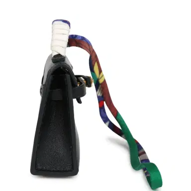 HERMÈS Hermes Mini Kelly Twilly Bag Charm Black Tadelakt Gold Hardware | Thumbnail 3 HERMÈS Hermes Mini Kelly Twilly Bag Charm Black Tadelakt Gold Hardware | Thumbnail 3