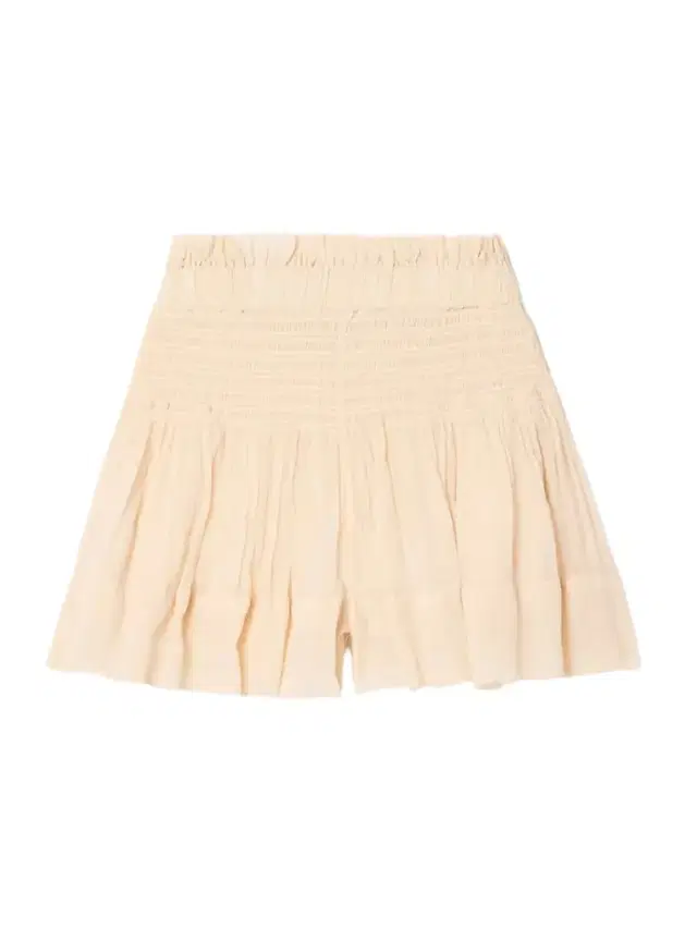 Maelly Shirred Silk-crepon Shorts